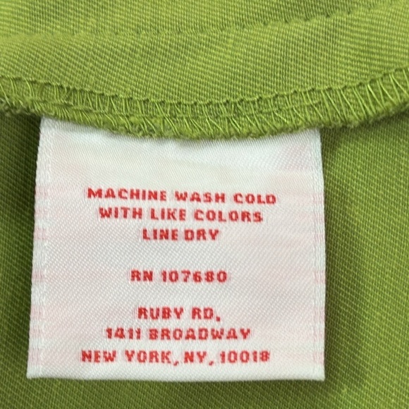 Ruby Rd. Crop Peplum 3/4 Sleeve Lime Green Fall Cropped Blazer Jacket Size 16 - Picture 9 of 10